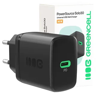 Green Cell Ładowarka sieciowa USB 30W 1x USB-C CZARNA