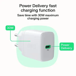 Green Cell Ładowarka sieciowa USB 30W 1x USB-C BIAŁA