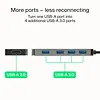 Green Cell HUB USB-C Basic USB-A do 4x USB-A 3.0