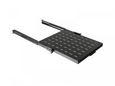 Lanberg Półka wysuwana do szaf rack 19 cali 500mm czarna