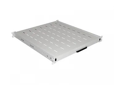 Lanberg Półka wysuwana do szaf rack 19 cali 500mm szara