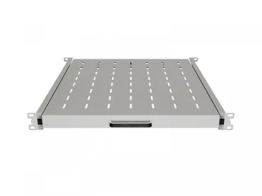 Lanberg Półka wysuwana do szaf rack 19 cali 500mm szara