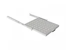 Lanberg Półka wysuwana do szaf rack 19 cali 500mm szara