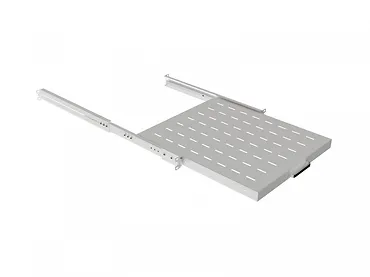 Lanberg Półka wysuwana do szaf rack 19 cali 500mm szara