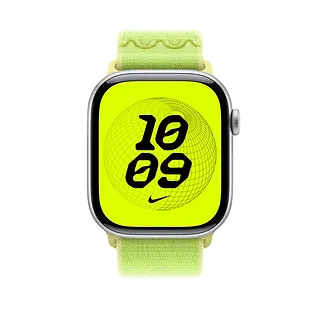 Apple Opaska sportowa Nike w kolorze promiennym zielonożółtym do koperty 46 mm