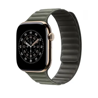 Apple Pasek magnetyczny w kolorze brązowej szałwii do koperty 46 mm - rozmiar M/L