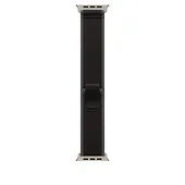 Apple Opaska Trail w kolorze czarnym/węgla drzewnego do koperty 49 mm - rozmiar M/L - elementy z tytanu w kolorze naturalnym