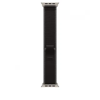 Apple Opaska Trail w kolorze czarnym/węgla drzewnego do koperty 49 mm - rozmiar M/L - elementy z tytanu w kolorze naturalnym