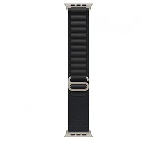 Apple Opaska Alpine w kolorze czarnym do koperty 49 mm - rozmiar M - elementy z tytanu w kolorze naturalnym