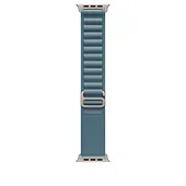 Apple Opaska Alpine w kolorze jasnoniebieskim do koperty 49 mm - rozmiar M - elementy z tytanu w kolorze naturalnym