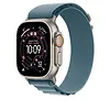 Apple Opaska Alpine w kolorze jasnoniebieskim do koperty 49 mm - rozmiar M - elementy z tytanu w kolorze naturalnym