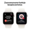 Apple Watch SE 3 GPS+Cellular koperta 44 mm z aluminium w kolorze księżycowej poświaty, pasek sportowy w kolorze księżycowej poświaty - rozmiar S/M