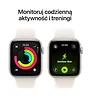 Apple Watch SE 3 GPS+Cellular koperta 44 mm z aluminium w kolorze księżycowej poświaty, pasek sportowy w kolorze księżycowej poświaty - rozmiar M/L