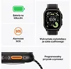Apple Watch Ultra 3 GPS + Cellular koperta 49 mm z tytanu w kolorze czarnym, opaska Trail w kolorze czarnym/węgla drzewnego - rozmiar M/L