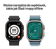 Apple Watch Ultra 3 GPS + Cellular koperta 49 mm z tytanu w kolorze czarnym, opaska Trail w kolorze czarnym/węgla drzewnego - rozmiar M/L