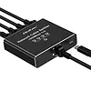 Qoltec Rozdzielacz splitter Ethernet  mini SWITCH 1x4 RJ45 | 1000Mb/s | USB-C | Aluminium