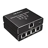 Qoltec Rozdzielacz splitter Ethernet  mini SWITCH 1x4 RJ45 | 1000Mb/s | USB-C | Aluminium