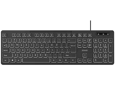 Klawiatura przewodowa, podświetlana LED SAVIO KB-04