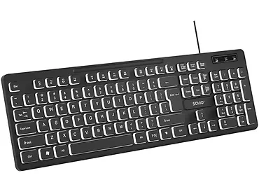Klawiatura przewodowa, podświetlana LED SAVIO KB-04