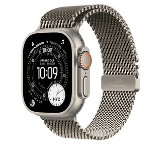Apple Bransoleta mediolańska z tytanu w kolorze naturalnym do koperty 49 mm - rozmiar M