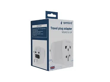 Gembird Adapter sieciowy UK świat 10A