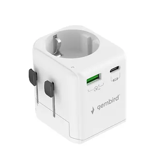 Gembird Adapter sieciowy uziemienie Uniwersalny  20W