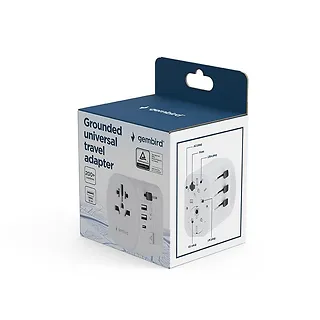 Gembird Adapter sieciowy uziemienie Uniwersalny  15W