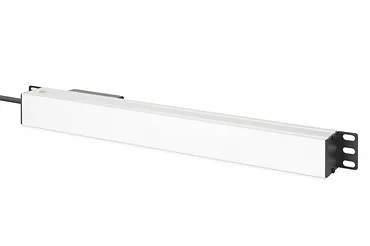 Digitus Listwa zasilająca PDU Rack 19" z wyłącznikiem nadprądowym Typ C 16A, 7 gniazd Schuko CEE 7/3 (45°), kabel 1,8m wtyk Unischuko CEE 7/7, 16A, aluminiowa