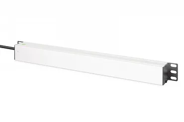 Digitus Listwa zasilająca PDU Rack 19" z zabezpieczeniem przeciwprzepięciowym + filtr EMI/RFI, 7 gniazd Schuko CEE 7/3, kabel 2m, wtyk Unischuko CEE 7/7, 16A,