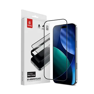 CRONG 3D Armour Glass - Szkło hartowane iPhone 17 Pro Max + ramka instalacyjna