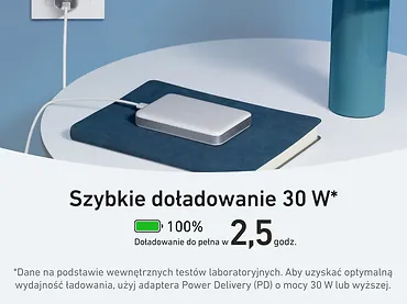 Anker Powerbank indukcyjny MagGo 10000mAh biały