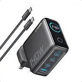 Anker Ładowarka sieciowa 140W PD3.1 kabel USB-C LED Grafitowa