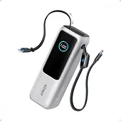 Anker Powerbank ZOLO 25000mAh 165W wbudowany kabel USB-C srebrny