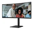 AOC Monitor CU34E4CV 34 cale 120Hz Curved VA HDMIx2 DP RJ45 HAS Głośniki