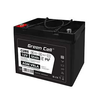 Green Cell Akumulator AGM VRLA 12V 55Ah IP54