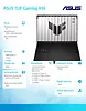 Asus Notebook TUF Gaming A16 FA608UP-R7165  nOS R7-260 16GB/512GB/5070
