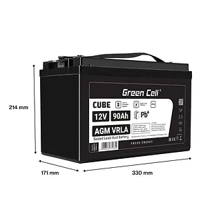 Green Cell Akumulator AGM VRLA 12V 90Ah IP54