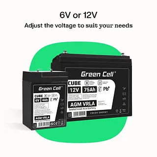 Green Cell Akumulator AGM VRLA 6V 4,5Ah IP54