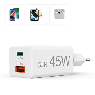 Hama Ładowarka sieciowa mini 45W GaN PD/QC