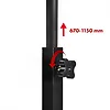 Maclean Mobilne biurko regulowane MC-124 B max 50kg, regulacja wysokości 67-115 cm, blat 80x60 cm
