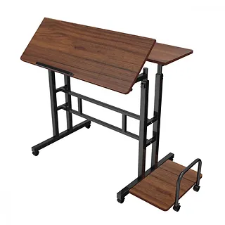 Maclean Mobilne biurko regulowane MC-124 B max 50kg, regulacja wysokości 67-115 cm, blat 80x60 cm