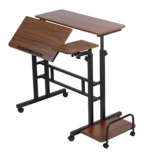 Maclean Mobilne biurko regulowane MC-124 B max 50kg, regulacja wysokości 67-115 cm, blat 80x60 cm