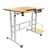 Maclean Mobilne biurko regulowane MC-124 W regulacja wysokości 67-115cm, max 50kg, blat 80x60 cm