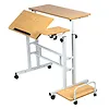 Maclean Mobilne biurko regulowane MC-124 W regulacja wysokości 67-115cm, max 50kg, blat 80x60 cm