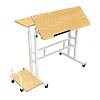 Maclean Mobilne biurko regulowane MC-124 W regulacja wysokości 67-115cm, max 50kg, blat 80x60 cm