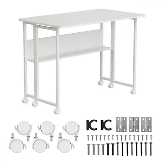 Maclean Biurko mobilne MC-126W 50 kg Białe
