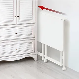 Maclean Biurko, stolik z kółkami MC-1250W 100x50 cm blat, max 50kg Białe