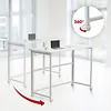 Maclean Biurko, stolik z kółkami MC-1250W 100x50 cm blat, max 50kg Białe
