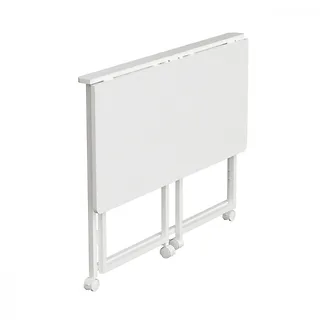 Maclean Biurko, stolik z kółkami MC-1250W 100x50 cm blat, max 50kg Białe