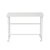 Maclean Biurko, stolik z kółkami MC-1250W 100x50 cm blat, max 50kg Białe